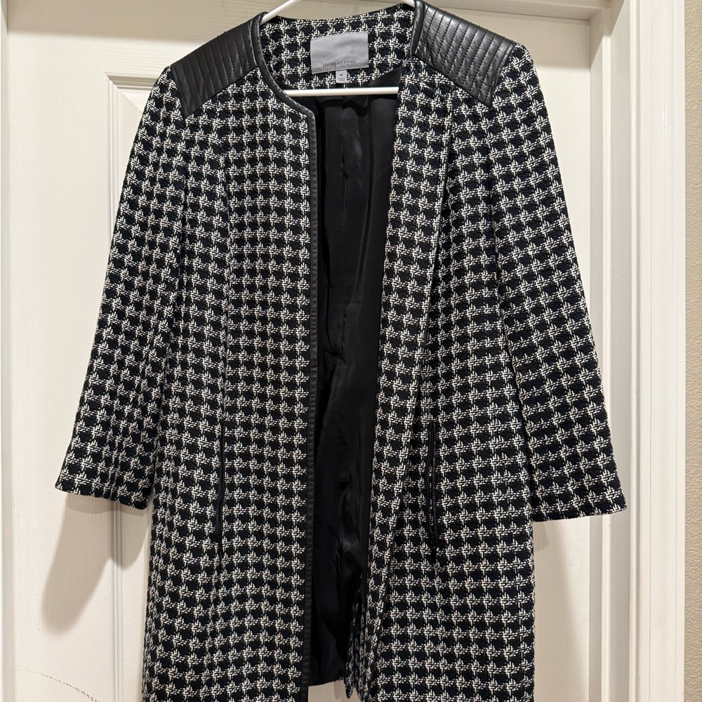 Classiques Entier Black and White Houndstooth Blazer